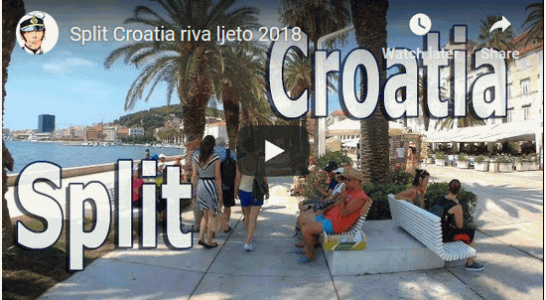 Split Croatia riva ljeto 2018