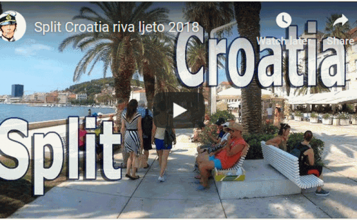 Split Croatia riva ljeto 2018