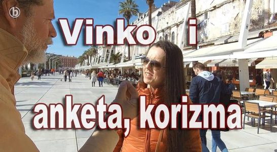 Vinko Gvozdanović radi anketu o korizmi na rivi